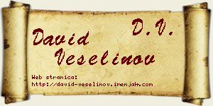 David Veselinov vizit kartica